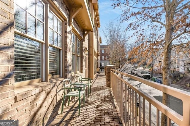 view of balcony