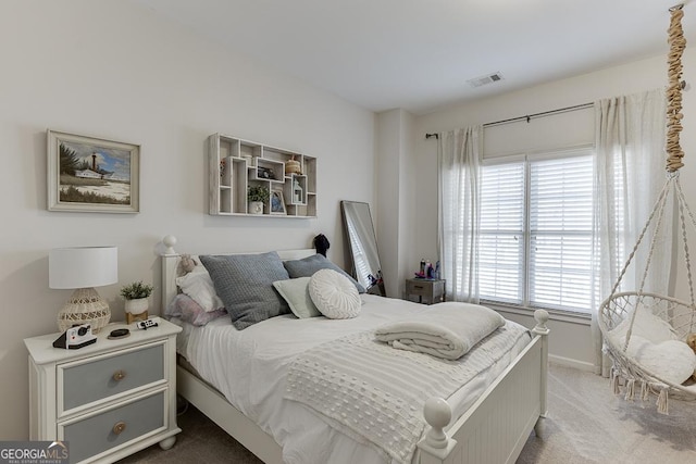 bedroom with carpet flooring