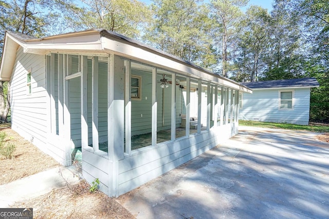 view of side of property