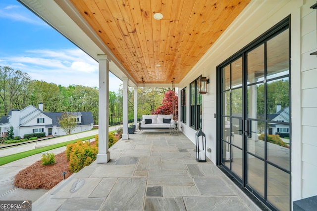 view of patio / terrace with a porch