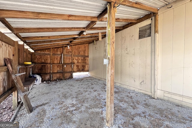 view of storage room