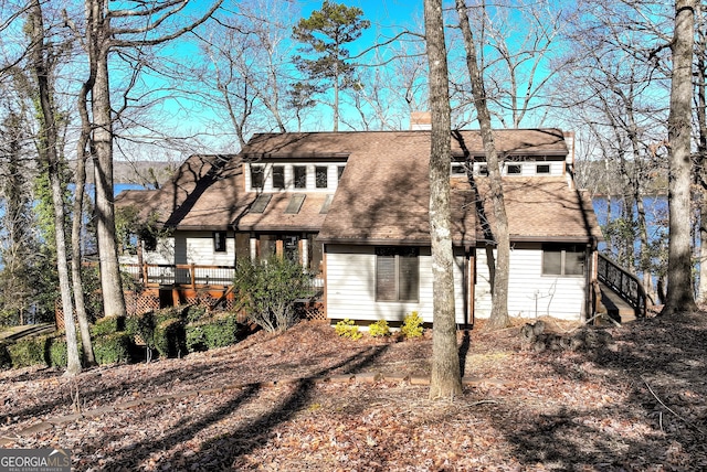 exterior space featuring a deck