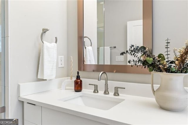 bathroom featuring vanity