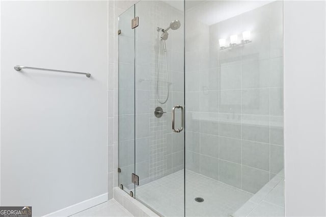 bathroom with walk in shower