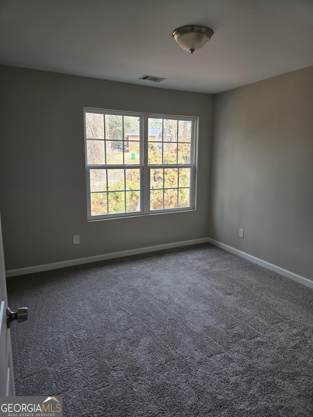 view of carpeted empty room