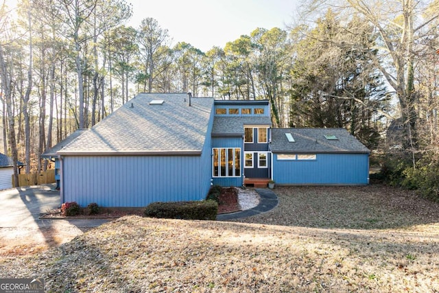 view of front of home