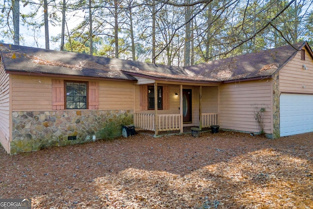 ranch-style house with a garage