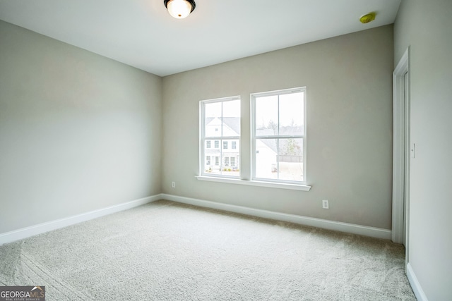 view of carpeted empty room