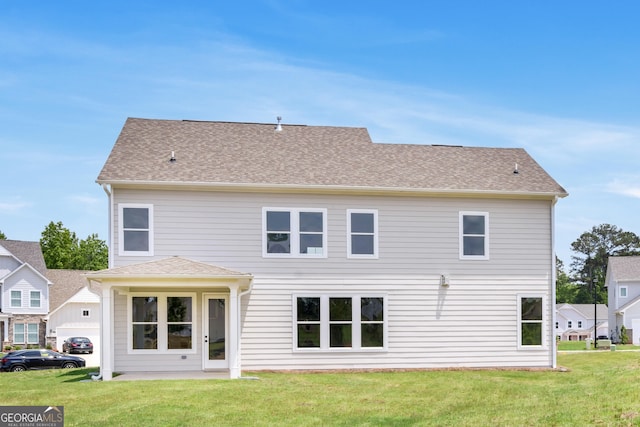39 Pecan Ct, Hoschton, GA 30548 - back of house with a lawn