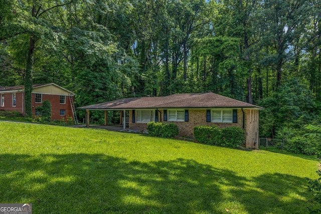 6467 Joanna St, Lithia Springs, GA 30122 - single story home with a carport and brick siding
