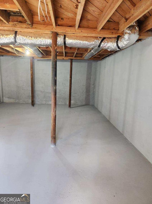 6467 Joanna St, Lithia Springs, GA 30122 - view of unfinished below grade area