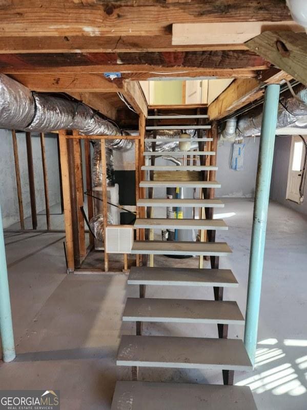 6467 Joanna St, Lithia Springs, GA 30122 - view of unfinished basement