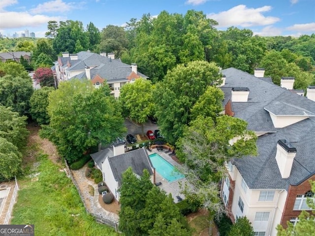 birds eye view of property