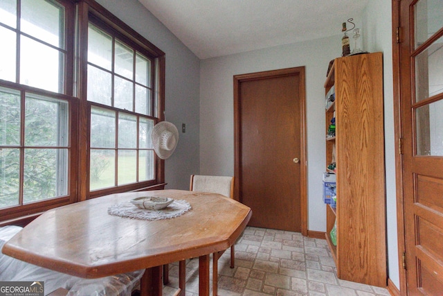 view of dining area