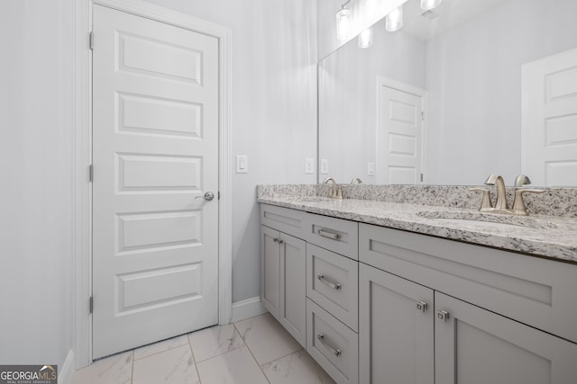 bathroom with vanity