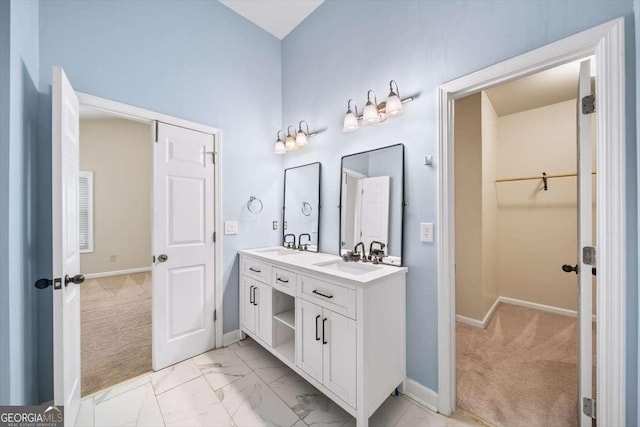 bathroom featuring vanity