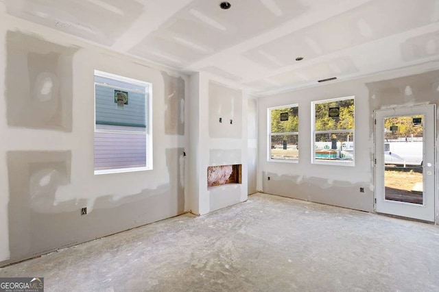 view of unfurnished living room