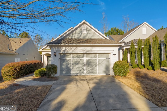 view of front of home featuring a garage