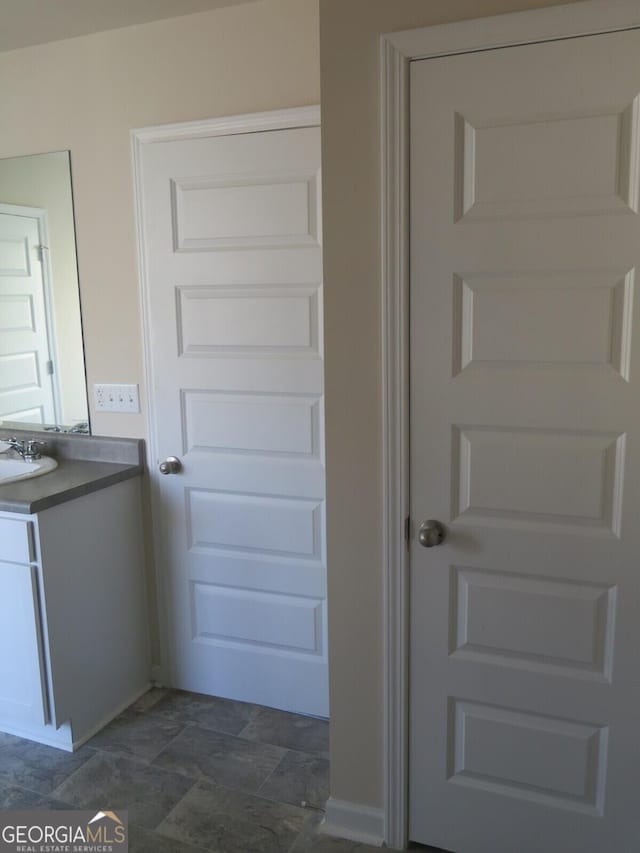 bathroom featuring vanity