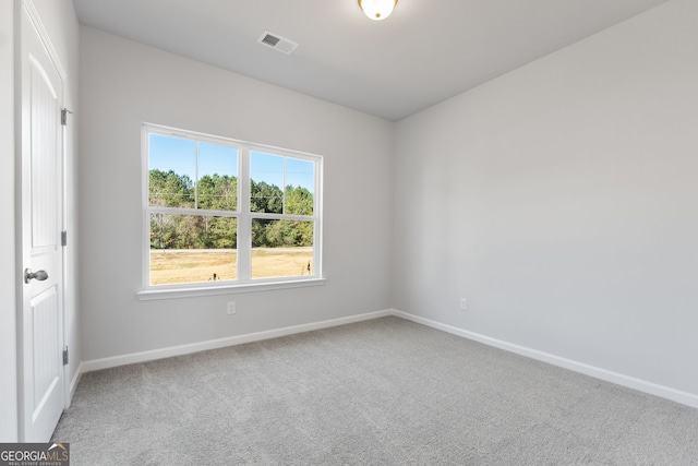 view of carpeted empty room