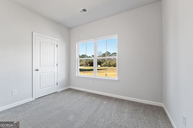 view of carpeted empty room