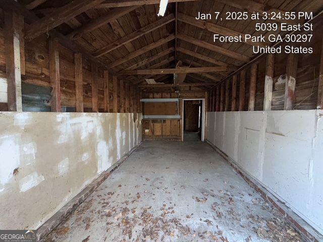 interior space with lofted ceiling