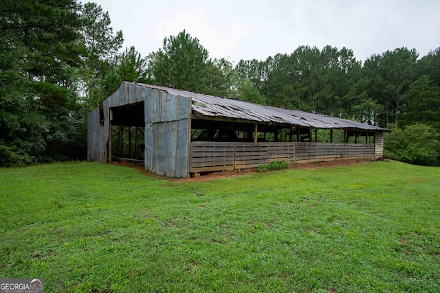 view of horse barn