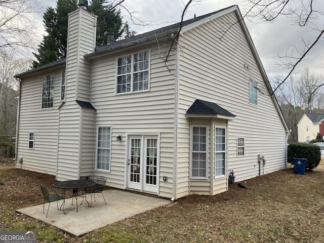 back of house featuring a patio