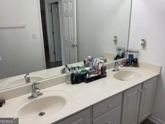 bathroom featuring vanity