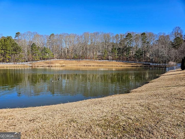 view of water feature