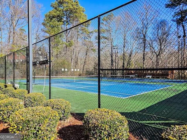 view of tennis court