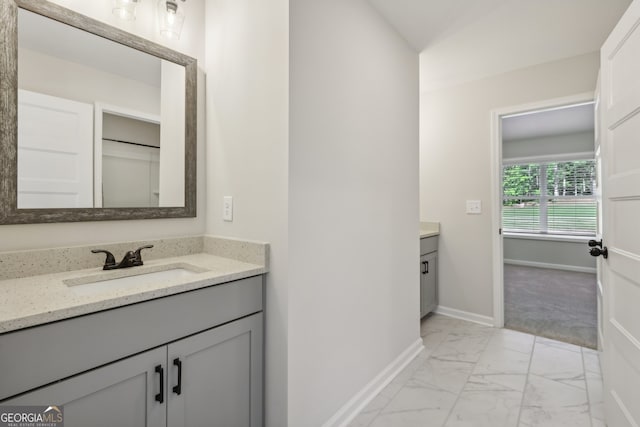 bathroom with vanity