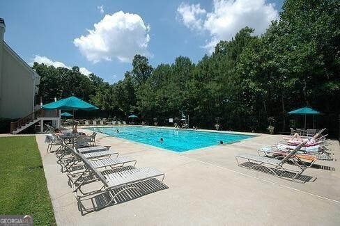 view of pool with a patio