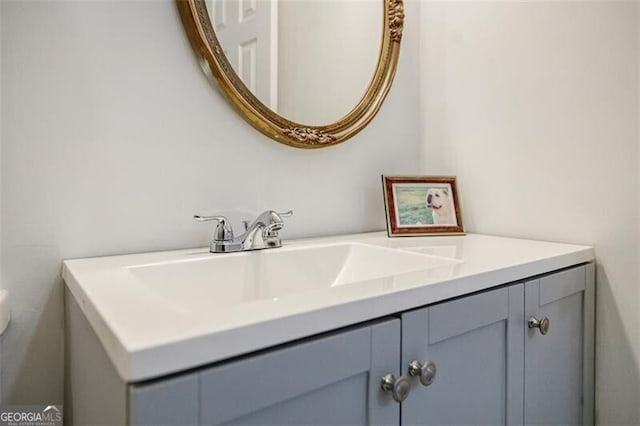 bathroom featuring vanity