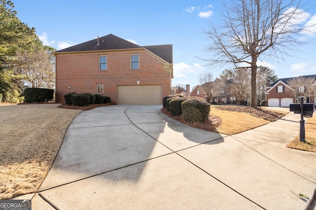 view of home's exterior featuring a garage