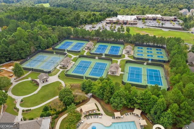 birds eye view of property