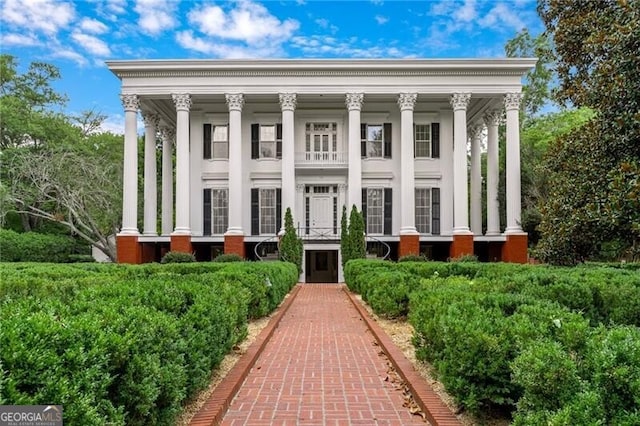 view of greek revival house