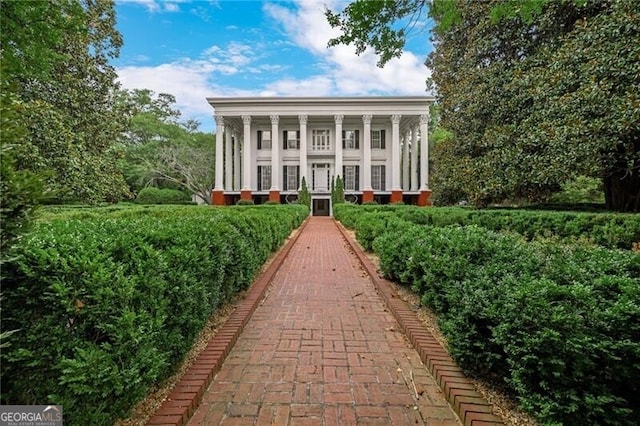 view of neoclassical / greek revival house