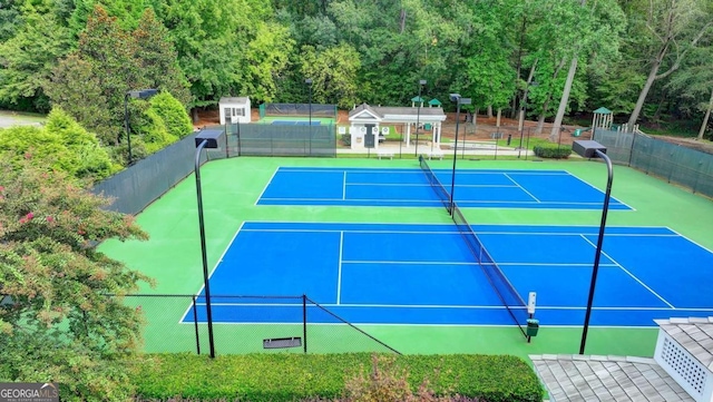 view of tennis court