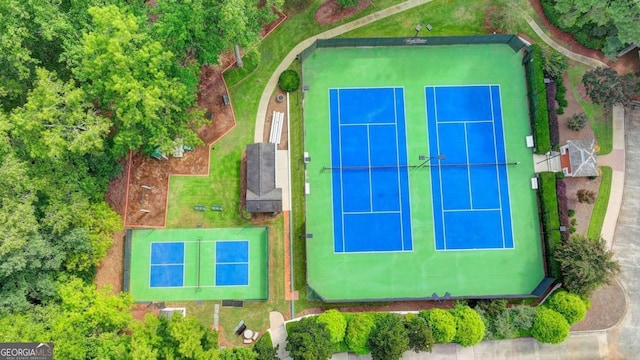 birds eye view of property