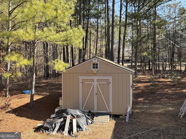 view of outbuilding