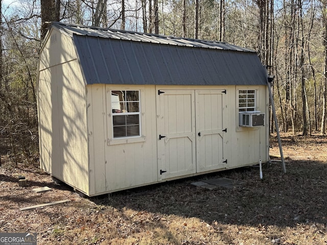 view of outdoor structure with cooling unit