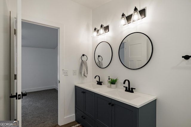 bathroom with vanity