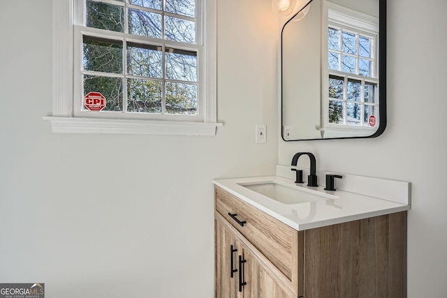 bathroom with vanity