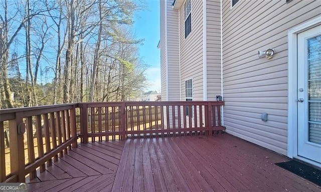 view of wooden terrace