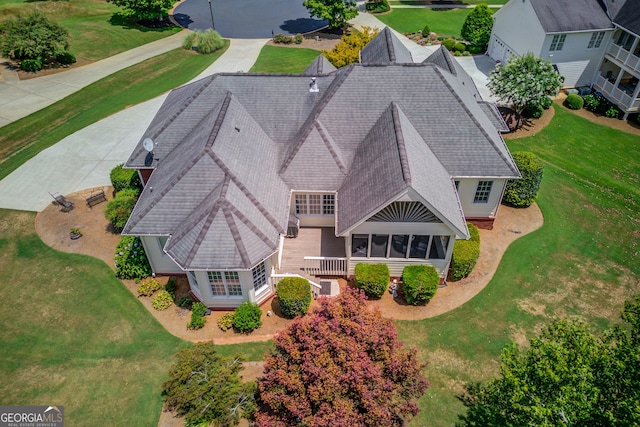 birds eye view of property