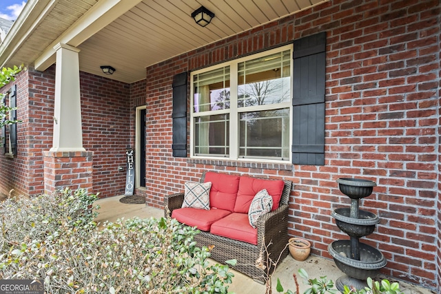 view of patio with covered porch