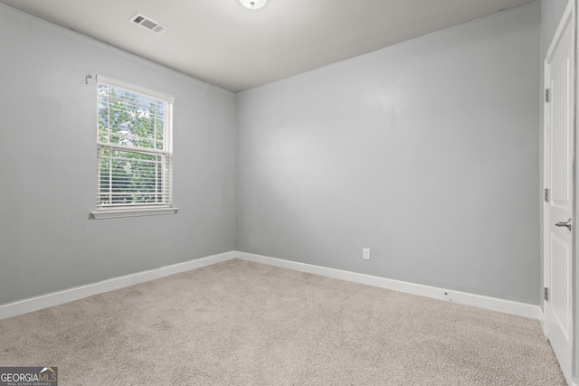 view of carpeted empty room