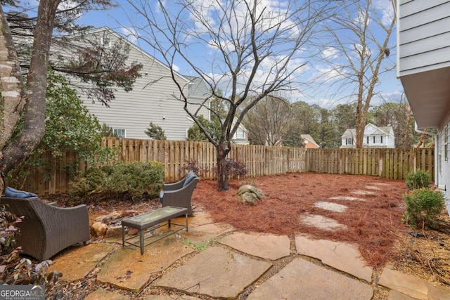 view of yard featuring a patio