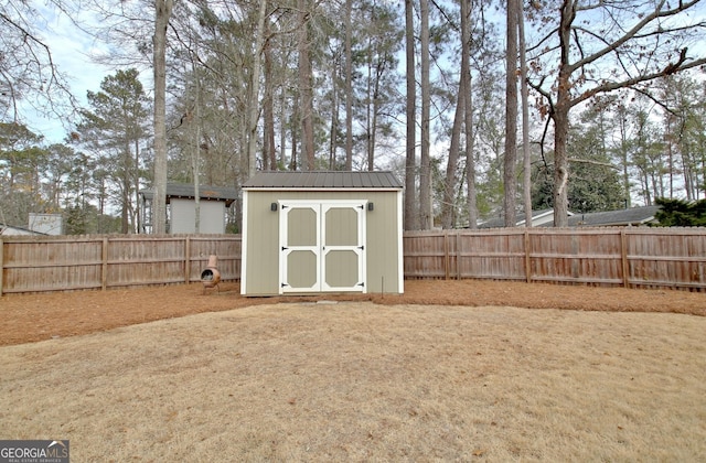 view of outbuilding